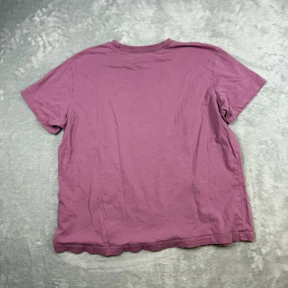 Nike Mini Middle Swoosh Essential T Shirt Purple Loose Fit Men’s Medium